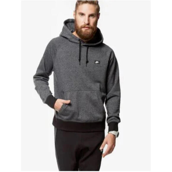 Nike Other - Nike French Terry Shoebox Pullover Hoodie Mens Size L Heathered Gray Black